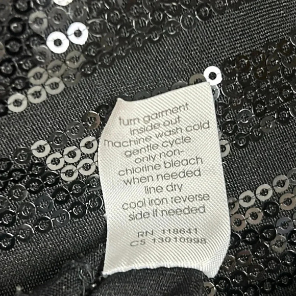 Lane Bryant Sparkle Sequin Tank Top Semi Sheer Womens Size 14/16 - Picture 6 of 7